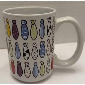 54 Ties Classic Solutions Stoneware‎ Mug Discontinued Unique Dads Fathers Work
